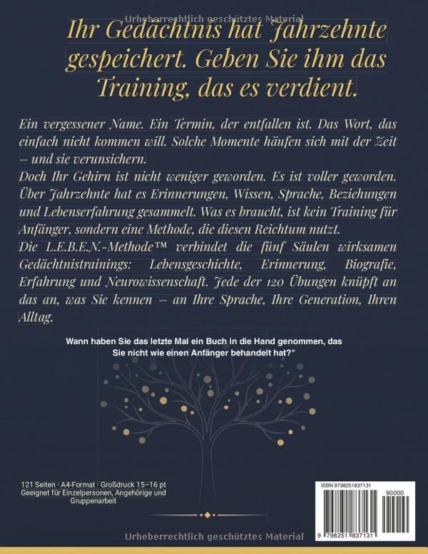 Gedächtnistraining für Erwachsene A4 Großdruck