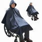 Seniori Regenponcho Regencape mit Reflektor | Rollstuhl Poncho wasserdicht, winddicht | Regenschutz für Rollstuhlfahrer & Betreuer