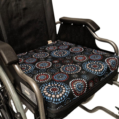 SENIORI Rollstuhlkissen Sitzkissen für Rollstuhl Sitzerhöhungv 42 x 42 x 8 cm Antidekubitus Kissen mit doppelter Schaumstoffschicht