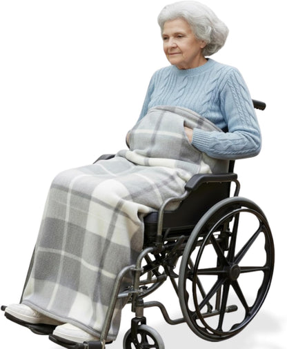 SENIORI Rollstuhldecke Decke für Rollstuhl warme Beindecke für Rollstuhlfahrer