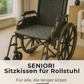 SENIORI Sitzkissen 44x44 cm für Rollstuhl, wasserdichtes Rollstuhlkissen, rutschfeste Rollstuhlauflage mit eleganter Steppung