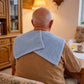 SENIORI Lätzchen Erwachsene 2er Set Baumwolle 50x100 Essschutz Blau und Grau