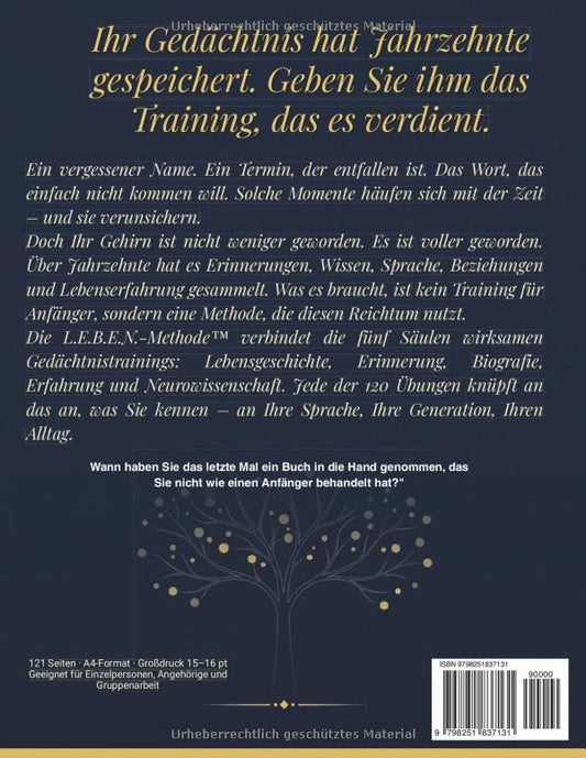 Gedächtnistraining für Erwachsene A4 Großdruck