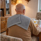 SENIORI Lätzchen Erwachsene 2er Set Baumwolle 50x100 Essschutz Grau und Grau