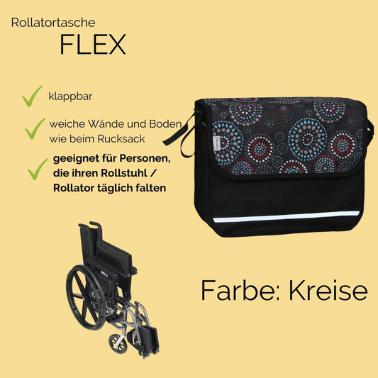 SENIORI Rollator / Rollstuhl Tasche Rollatortasche Rollstuhltasche Universal FLEX